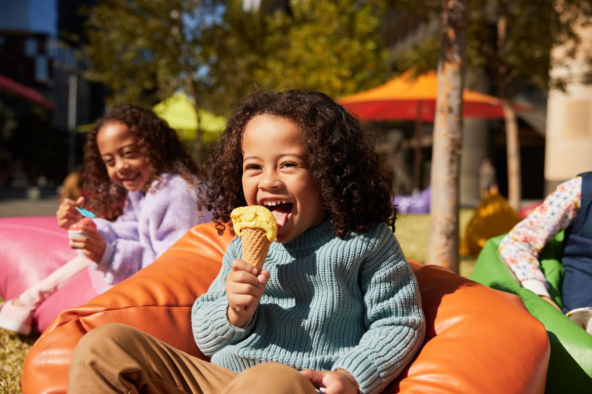 Kids and ice cream