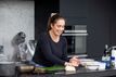 Laura making Cavatelli Pasta Dough